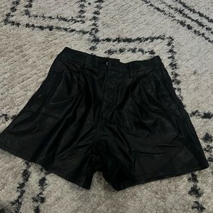 Brand new never worn Levi leather shorts!